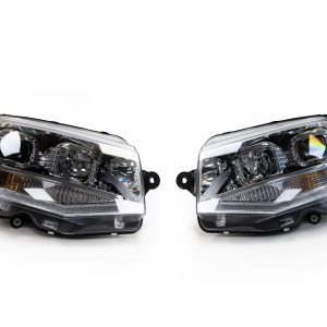 Black LED Style DRL (Daytime Running Lights) Headlights (for VW T6)