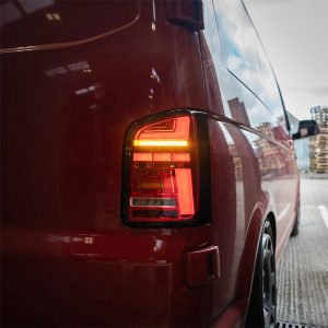THQ Sequential Barn Door RedClear Rear Lights (for VW T6.1)