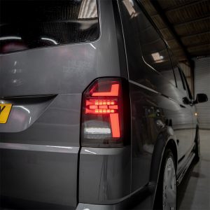 THQ Sequential Tailgate Black Smoke Rear Lights (for VW T6.1)